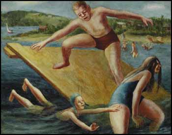 Swimmers by Miller Gore Brittain sold for $29,250