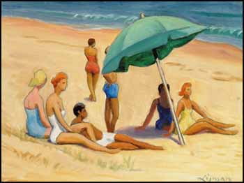 Group on Provincetown Beach by John Goodwin Lyman vendu pour $46,800