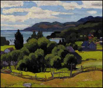 Looking Towards Murray Bay, PQ by Randolph Stanley Hewton vendu pour $17,550