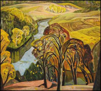Northern Lake / Trees in the Wind (verso) by Anne Douglas Savage vendu pour $46,800