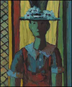 Woman with a Blue Hat by Jean-Philippe Dallaire vendu pour $56,050