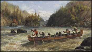 Indians Shooting the Rapids by Frederick Arthur Verner vendu pour $188,800