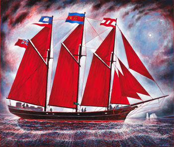 Barbours Neptune II Leaving Newtown by David Lloyd Blackwood sold for $91,250