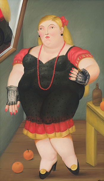 Femme debout by Fernando Botero vendu pour $811,250