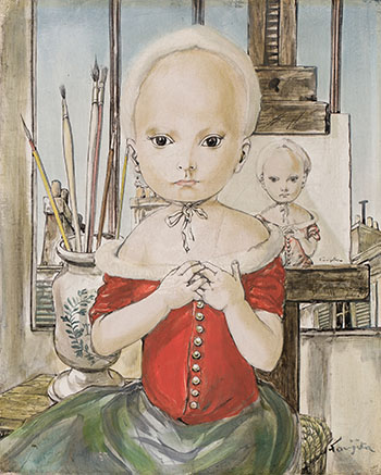 Mon modèle by Léonard Tsuguharu Foujita vendu pour $349,250