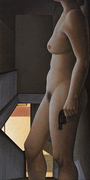 Woman with Revolver by Alexander Colville vendu pour $841,250