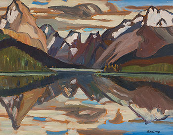 Lake in the Rockies by Sir Frederick Grant Banting vendu pour $52,250