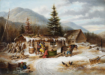Father Returns Home by Cornelius David Krieghoff sold for $193,250