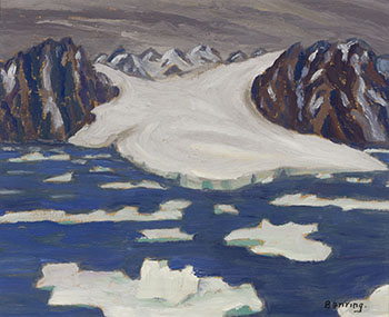 Glacier Off South Shore of Bylot by Sir Frederick Grant Banting sold for $133,250