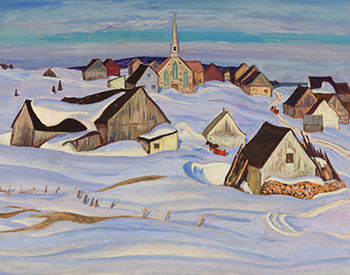 A Quebec Village (Winter, Saint-Fidèle) by Alexander Young (A.Y.) Jackson sold for $721,250