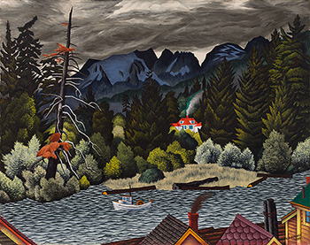 Courtenay River Landscape by Edward John (E.J.) Hughes sold for $751,250