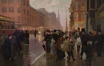 Lights of a City Street by Frederic Marlett Bell-Smith sold for $691,250