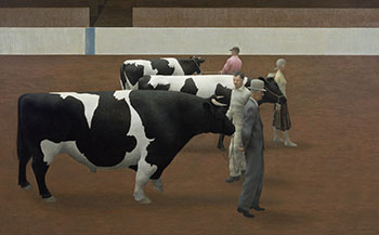 Cattle Show by Alexander Colville sold for $931,250