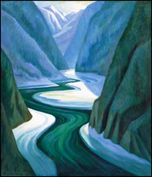 British Columbia River by Nan (Anna Getrude Lawson) Cheney sold for $2,420