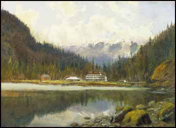 St. Alice Hotel, Harrison Hot Springs by A. Lee Rogers sold for $1,210