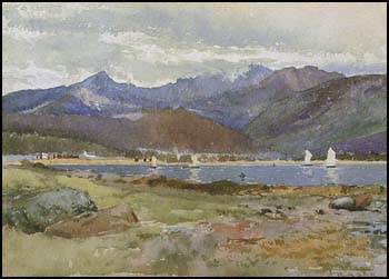 Lake and Mountains, Vancouver Island by John Arthur Fraser sold for $1,650