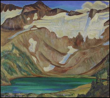 Shelf Glacier, Garibaldi Park (Tusk Lake in foreground) by Nan (Anna Getrude Lawson) Cheney sold for $1,320