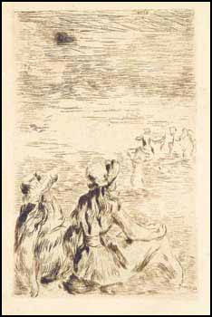 Sur la Plage à Berneval by Pierre-Auguste Renoir vendu pour $460