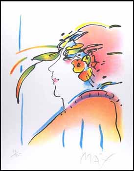 Lady with Feathers by Peter Max sold for $690