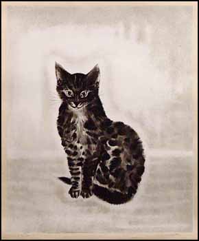 Black Cat, from Les Chats by Léonard Tsuguharu Foujita vendu pour $6,325