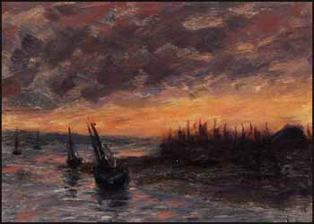 The Great Fire of Saint John, New Brunswick, 1877 by Robert Harris sold for $2,340