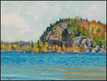 Rocky Ridge Lake, St. Peter, North of Maynooth, Ontario by Bernice Fenwick Martin sold for $1,404