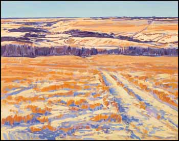 Fields, South of Calgary by William (Bill) Duma sold for $936