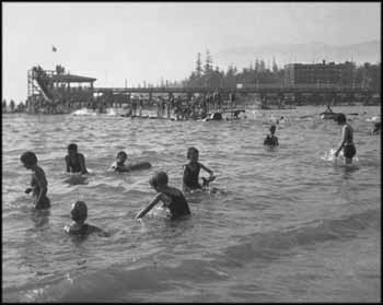 Children at Play in English Bay (Early Vancouver Series) by Karl Huber sold for $1,250