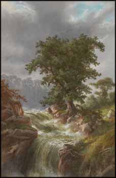 Landscape by Alexander Francois Loemans sold for $1,125