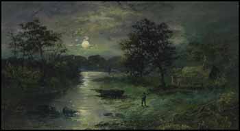 Moonlit Landscape by James MacDonald Barnsley sold for $4,130