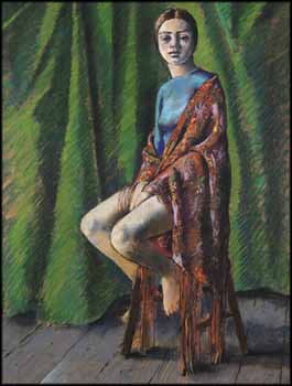 Dancer with Red Shawl by Frederick Joseph Ross sold for $2,500