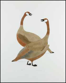 Geese by Paulosie Sivuak sold for $281