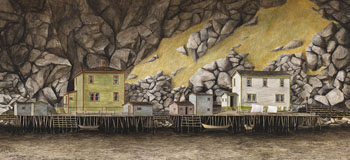 Fishing Village, Newfoundland by Michael French vendu pour $2,375