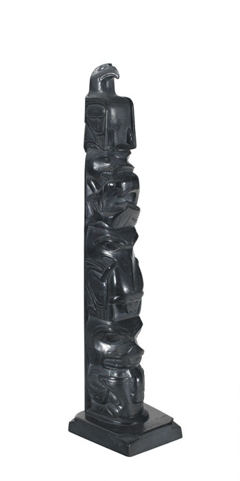 Haida Totem Pole by Rufus Moody sold for $1,625