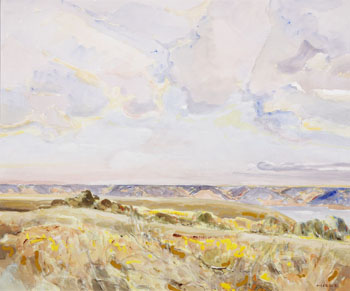 Pasqua Lake, Qu'Appelle by Hans Herold sold for $1,125