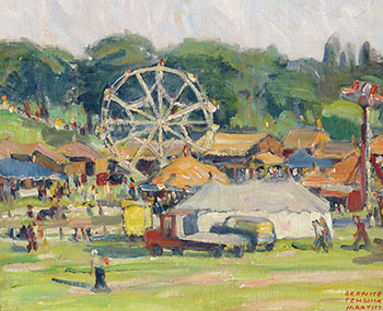 Circus at Christie Pits Park by Bernice Fenwick Martin sold for $2,813