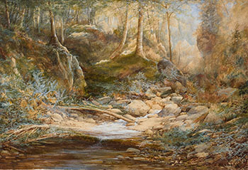 Stream in the Woods by Aaron Allan Edson sold for $1,375