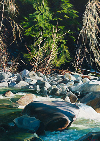 Morning at Lynn Creek by Robert Florian sold for $3,750