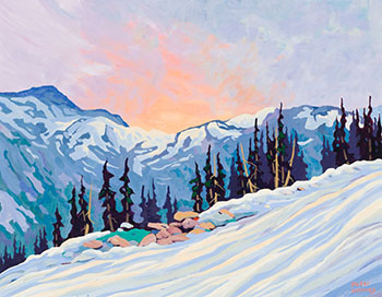 Whistler Sunset, Whistler, BC, Canada by Peter Holmes sold for $875