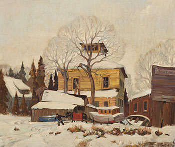 The Boat Works, Muskoka by John (Jack) Martin sold for $4,375