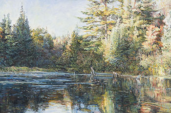 Algonquin Sunset by Donald Besco sold for $1,250