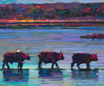 Water Buffalo by Leif Ostlund sold for $2,813