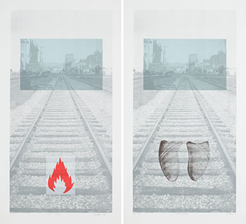 Two Works from the Chinese Cafés Series by Paul Wong sold for $1,125