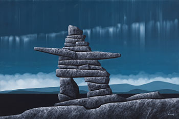 Inukshuk by Ken Kirkby sold for $2,813