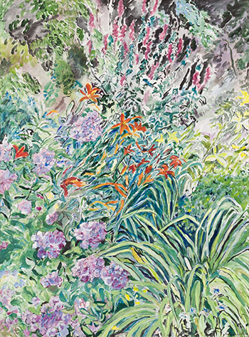 Lythrum and Lilies by Rebecca Perehudoff sold for $1,125