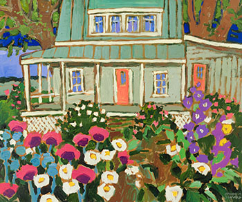 Le vieux cottage by Claude A. Simard sold for $8,750