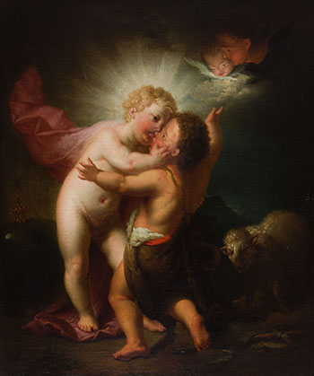 L'Enfant Jésus et Jean-Baptiste by Manner of Anthony van Dyck sold for $563