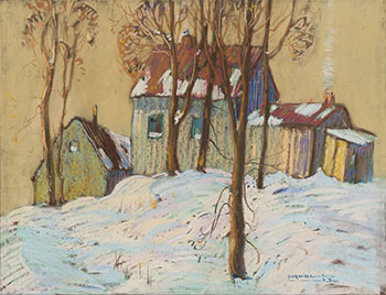 Farmhouse in Winter by Graham Noble Norwell vendu pour $2,250