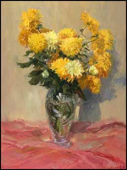 Chrysanthemums by George William Bates sold for $690