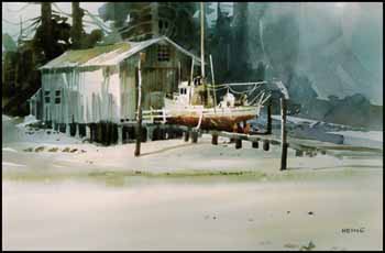 Winter Overhaul, Tofino, Vancouver Island by Harry Heine sold for $1,380